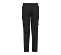CMP Pantaloni Zip off Elasticizzati da Donna, Nero, S