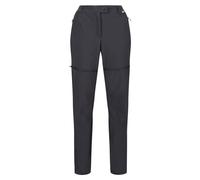 Regatta Women's Mountain Zip off Walking Trousers, Pantaloni Donna, Seal Grey,