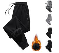 Pantaloni da donna di grandi dimensioni Chic, pantaloni in pile da donna, invernali, caldi, foderati in pile spesso, per travestimenti, casual, con tasche loungewear per esterni e slacks, tinta unita