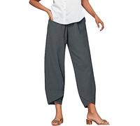 Pantaloni da donna in pelle cintura da calcio colorato mimetico pantaloni tuta elastico in vita basic fessura vestito casual pulsante, Grigio scuro, XXL