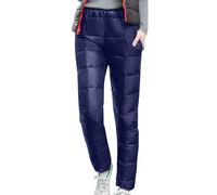 Pantaloni da donna in tinta unita con tasca verso il basso con risvolto, a vita alta, gamba dritta, taglie forti, pantaloni lunghi casual larghi, per uso quotidiano, caldo, autunno, inverno