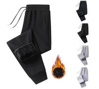 Pantaloni da donna invernali Chic, pantaloni elasticizzati in vita da donna, fluidi, invernali, foderati in pile, per abbigliamento caldo, abbigliamento sportivo, baggy, tuta multiuso Slacks tinta