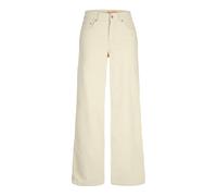 Pantaloni da donna JJXX Gelly Wide Cord Hw Blanc 26x32