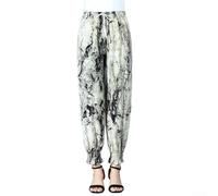 Pantaloni da donna leggeri e sottili, stile Bloomers, con gamba larga e design a bocca del fascio, pantaloni antizanzare per un comodo uso quotidiano (J)