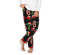 Pantaloni da donna Natale 67 Meme Pj 6 7 Six Seven Holiday Pajama Pant Traspirante Morbido Con Tasche Elastico In Vita, Nero , L