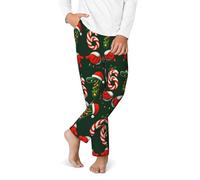 Pantaloni da donna Natale 67 Meme Pj 6 7 Six Seven Holiday Pajama Pant Traspirante Morbido Con Tasche Elastico In Vita, Verde, M
