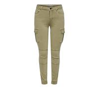 ONLY Onlmissouri Reg Ank Cargo Pnt Noos Pantaloni, Elmwood, 34W x 30L Donna