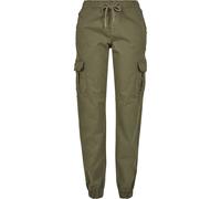 Urban Classics High Waist Cargo Jogging Pants Pantaloni, Summer Olive, XXL Donna