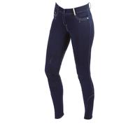 Pantaloni da equitazione full grip per bambina Covalliero BasicPlus Bleu 12 anni