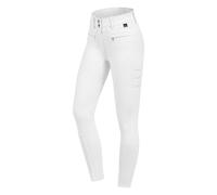 Pantaloni da equitazione mid grip donna ELT Maja Blanc 34