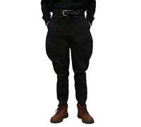 Pantaloni da equitazione storici in cotone da ufficiale statunitense della seconda guerra mondiale, riproduzione militare kaki con chiusura a bottone sulla gamba