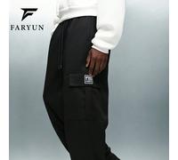 Pantaloni da escursionismo leggeri da uomo per primavera/estate, pantaloni cargo con coulisse e tasche multiple, tessuto non elasticizzato, si consiglia di acquistare una taglia in più, adatti per via