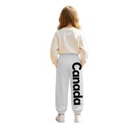 Pantaloni da Ginnastica Casual da Ragazza con Stampa Grafica a Lettere, st | Pantaloni da ginnastica casual da ragazza con stampa grafica a lettere, stile streetwear, vita elasticizzata, ideali per gio