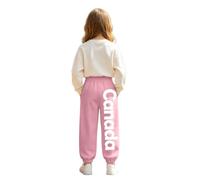 Pantaloni da Ginnastica Casual da Ragazza con Stampa Grafica a Lettere, st | Pantaloni da ginnastica casual da ragazza con stampa grafica a lettere, stile streetwear, vita elasticizzata, ideali per gio