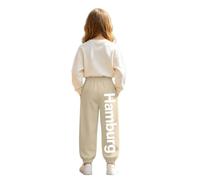 Pantaloni da Ginnastica Casual da Ragazza con Stampa Grafica a Lettere, st | Pantaloni da ginnastica casual da ragazza con stampa grafica a lettere, stile streetwear, vita elasticizzata, ideali per gio