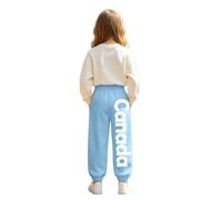Pantaloni da Ginnastica Casual da Ragazza con Stampa Grafica a Lettere, st | Pantaloni da ginnastica casual da ragazza con stampa grafica a lettere, stile streetwear, vita elasticizzata, ideali per gio