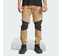 adidas Performance - Terrex Utilitas - Pantaloni da hiking color cartone con zip-Marrone XS