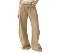 Pantaloni da jogging a gamba larga per le donne Pantaloni della tuta larghi foderati in pile da donna tinta unita casual per tutti i giorni Pantaloni da tuta larghi invernali caldi pantaloni della