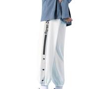 Pantaloni da jogging classici a gamba dritta da uomo casual a nove pantaloni posteriori larghi autunno inverno a grappolo pantaloni cargo sportivi per lavoro all'aperto camminare, bianco, M