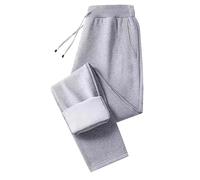 Pantaloni da jogging da donna, caldi, invernali, termici, con fodera interna in sherpa, con coulisse, con 2 tasche, elastici, a vita alta, comodi, termici, per il tempo libero, da jogging, GY2, M