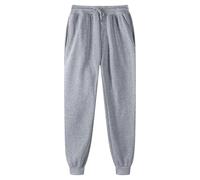 Pantaloni da Jogging da Donna, Casual, con Elastico in Vita, vestibilità Ampia, Ideali per la Corsa e Lo Sport, con Tasche, Grigio Chiaro, Taglia M.