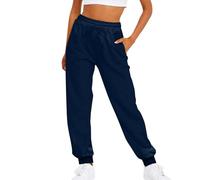 Pantaloni da jogging da donna in cotone elasticizzato con tasche, comodi per corsa, yoga, fitness e streetwear, tuta versatile, #103, XXXL