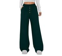 Pantaloni da jogging da donna Palazzo Harem, in tinta unita, elasticizzati, a vita alta, per il tempo libero, con tasche, morbidi e confortevoli, pantaloni da corsa, pantaloni da allenamento