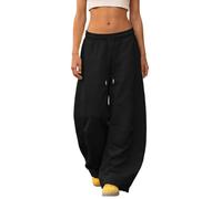 Pantaloni da jogging da donna, taglio ampio, gamba larga, comodi | Pantaloni da jogging traspiranti, dal taglio morbido, ideali per una giornata rilassante, abbigliamento alla moda con tasche