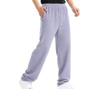 Pantaloni da jogging da uomo, a nido d'ape, lunghi, elasticizzati, in vita, con tasche, per il tempo libero, a vita alta, vestibilità larga, comodi, pantaloni da corsa, pantaloni da yoga, lilla chiaro