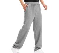 Pantaloni da jogging da uomo, a nido d'ape, lunghi, elasticizzati, in vita, con tasche, per il tempo libero, a vita alta, vestibilità larga, comodi, pantaloni da corsa, pantaloni da yoga, grigio., 4XL