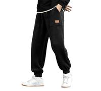 Pantaloni da jogging da uomo in velluto a coste, pantaloni cargo casual in cotone con coulisse, vita elastica, pantaloni della tuta larghi affusolati, comodi con tasche, uso quotidiano e attività