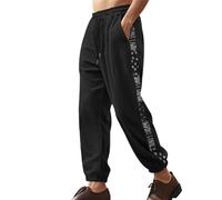 Pantaloni da jogging da uomo in velluto a coste, vestibilità ampia, pantaloni elasticizzati in vita, pantaloni invernali patchwork laterali con coulisse, pantaloni da strada a gamba dritta, pantaloni