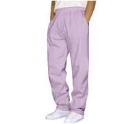 Pantaloni da jogging da uomo, pantaloni sportivi cargo a gamba larga, in vita elasticizzata, da jogging, da corsa, per attività all'aria aperta, con tasche, per il tempo libero, 48., S