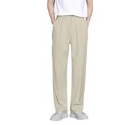 Pantaloni da jogging da uomo, per il tempo libero, per l'uso quotidiano, traspiranti, comodi, vestibilità larga, pantaloni dritti, perfetti per primavera, estate e autunno, si adattano bene alle