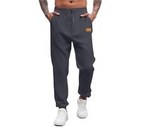 Pantaloni da jogging da uomo UK Pantaloni da jogging con orlo chiuso con tasche pantaloni con coulisse vestibilità regolare pantaloni da ginnastica pantaloni da jogging elastico in vita pantaloni da
