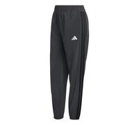 adidas Femme Train Essentials 3-Stripes Woven Pants, Carbon/Black, XL