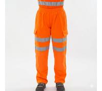 Pantaloni Da Jogging Hi Vis VIZ Da Uomo Pantaloni Sweat Railway GO/RT Piani