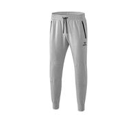 Erima Pantaloni Essential Felpa Unisex bambini Grigio chiaro melange/nero 152