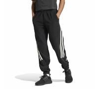 Pantaloni da jogging in pile con 3 bande Nero S Tinta unita