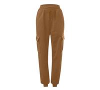 Pantaloni da jogging larghi spessi con tasche da donna, pantaloni da jogging con risvolto da donna a vita alta, pantaloni da passeggio foderati in pile, pantaloni della tuta, pantaloni per il tempo