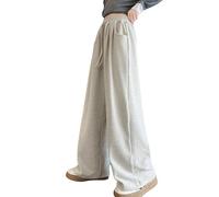 Pantaloni da Jogging per Bambine Casual a Gamba Larga Lunghi Leggeri Street Dance Morbido Elastico Vita attività all'Aria Aperta Indossare Tutti i Giorni