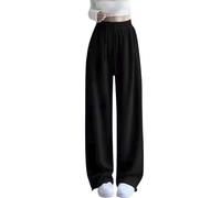 Pantaloni da Jogging per Bambine Palazzo Lunghi Leggeri Street Dance con vestibilità Larga Baggy Cargo Ideali età 9-15, Facili Pulire, Versatili