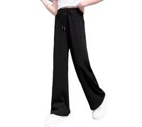 Pantaloni da Jogging per Bambine Sportivi Bambina Lunghi Moda Jogger Comfort Morbido Leggeri con vestibilità Larga Fashion Ideali età 9-15, Facili Pulire, Versatili