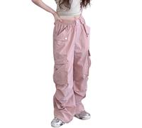 Pantaloni da Jogging per Bambine Sportivi Larghi a Gamba Larga Comfort Morbido Leggeri con vestibilità Casual attività all'Aria Aperta Joggers Vintage Y2K