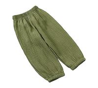 Pantaloni da jogging per bambini 86, in tinta unita, in cotone, per attività all'aperto, casual, alla moda, leggings termici 128, verde, 3-4 Anni