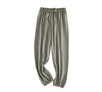 Pantaloni da jogging per bambini e bambine Soild elastici di base lunghi pantaloni a pompa, casual, jogging, sport, ballo, pantaloni leggeri per ragazze, grigio., 3-4 Anni