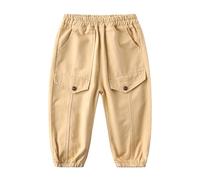 Pantaloni da jogging per bambini, pantaloni da ragazzo, casual, comodi, per la scuola, abbigliamento quotidiano di base, tinta unita, abbigliamento da lavoro, stile lungo, pantaloni lunghi per bambini