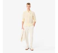 Pantaloni da jogging slim in cotone Beige L Tinta unita