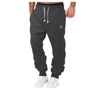 Pantaloni da Jogging Uomo Comodi Tuta Invernale Lunghii Cargo Invernali Felpati Elasticizzati Slim Fit per Yoga, Palestra, Allenamento