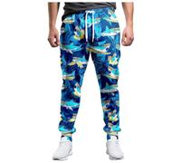 Pantaloni da Jogging Uomo Sportivi Lunghi Allenamento Gamba Larga Felpati Casual Larghi Leggero e Traspirante Trousers Autunno Invernali